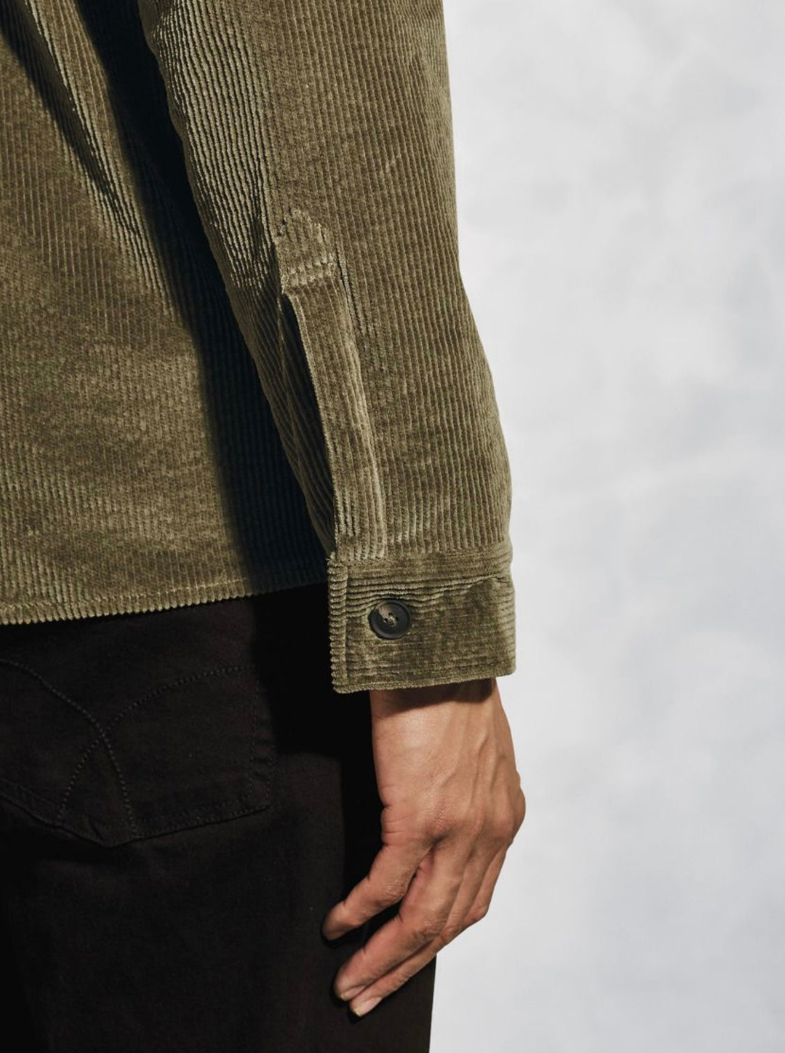 Brook Taverner Richard’s Moss Corduroy Overshirt
