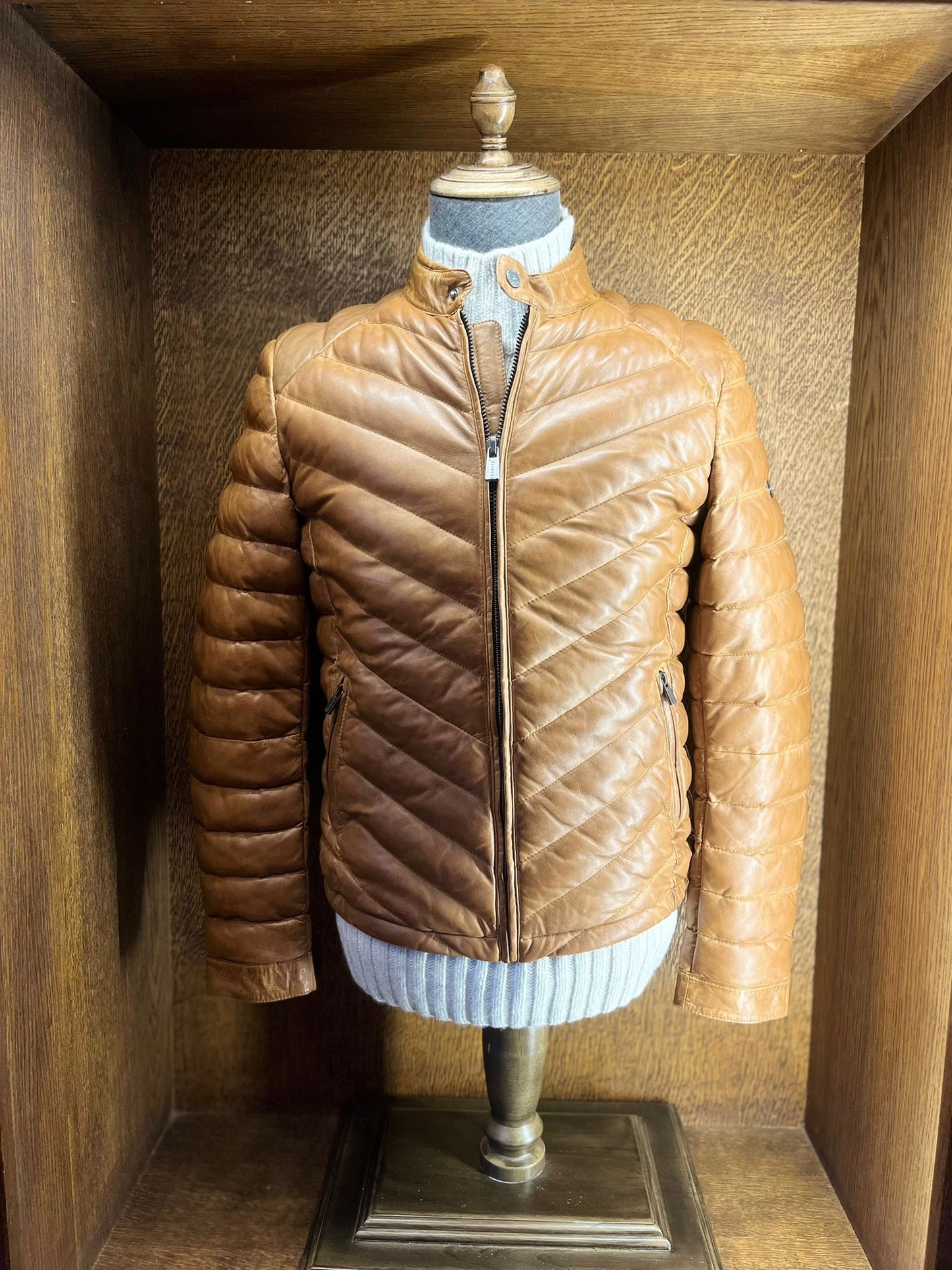 Trapper Belfast Padded Jacket - Antique Tan
