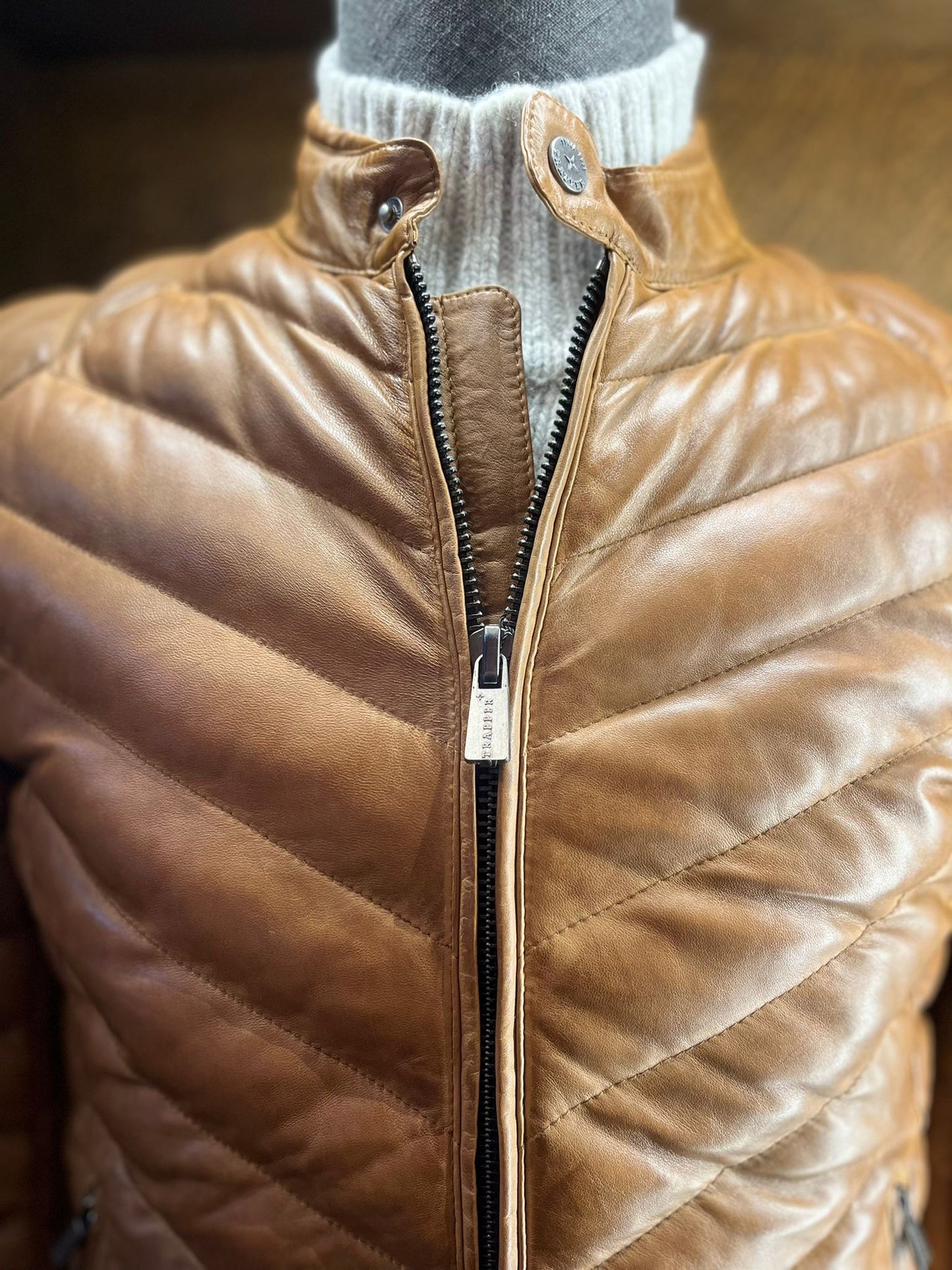 Trapper Belfast Padded Jacket - Antique Tan
