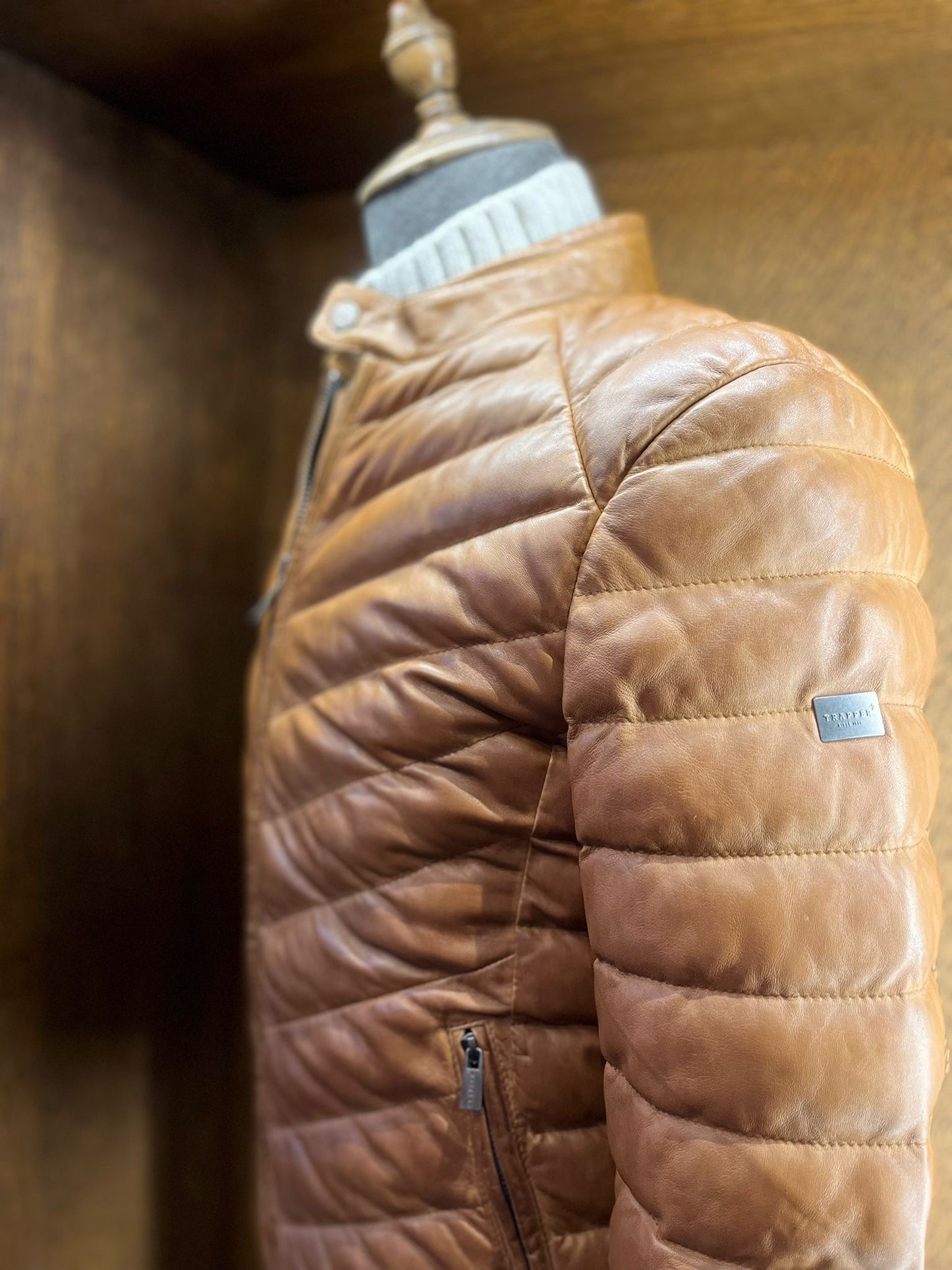 Trapper Belfast Padded Jacket - Antique Tan