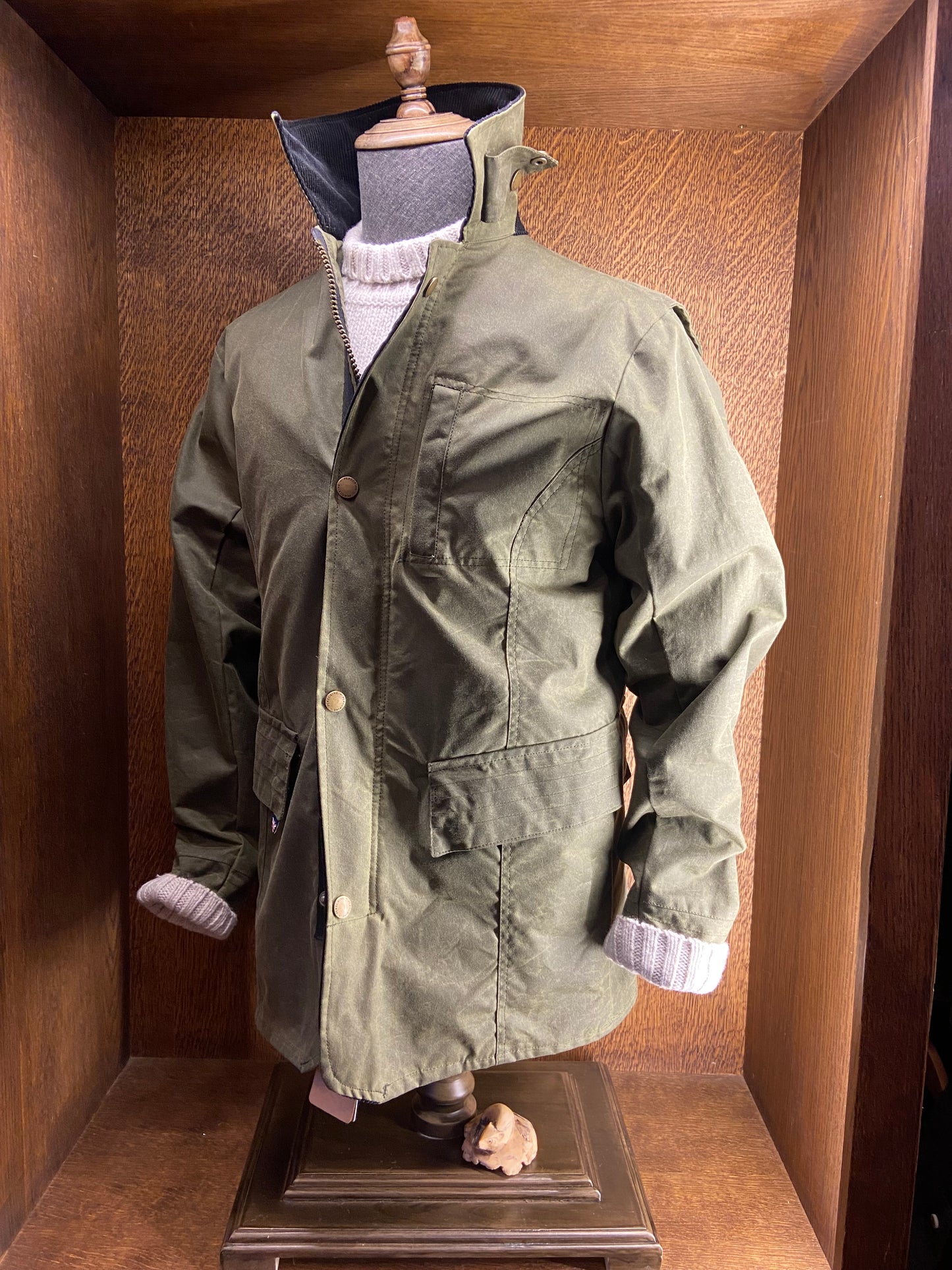 Peregrine Mens Clifton Waxed Jacket - Green