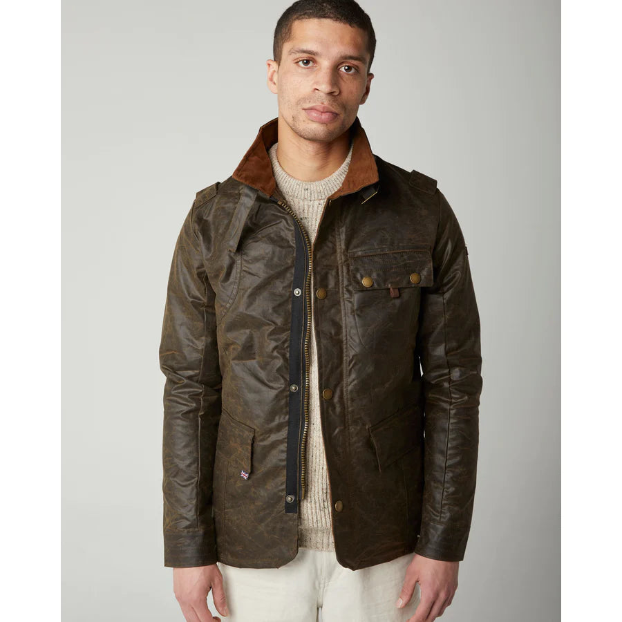 Peregrine Mens Bexley Waxed Jacket - Brown
