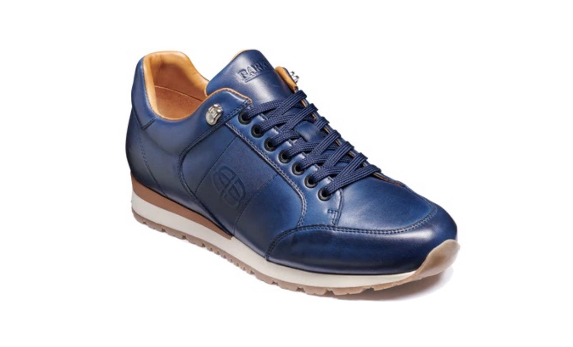 Barker Seb Navy Calf Trainer