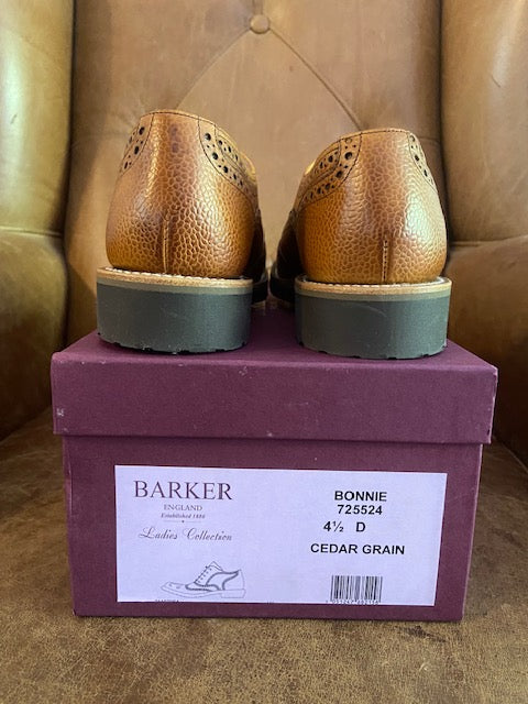 Barker Bonnie Cedar Grain Ladies Brogues 4.5 D