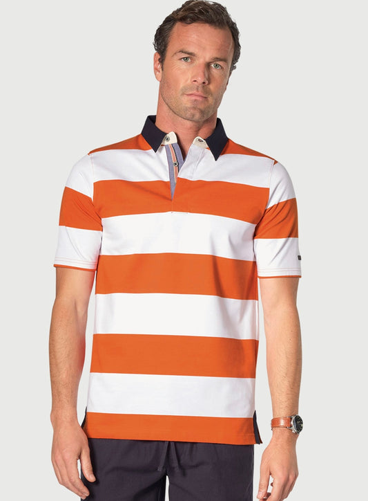 Brook Taverner Burnt Orange Rugby Shirt