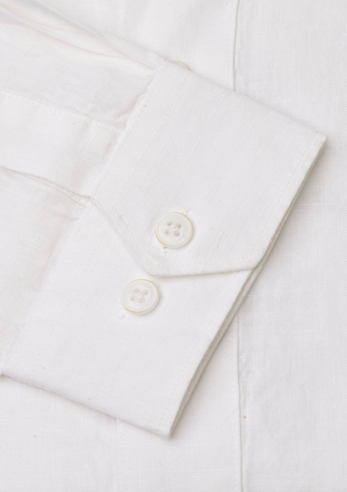 Brook Taverner Linen Grandad Collar Popover