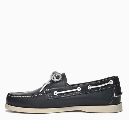 Sebago Dockside Navy Leather Deck Shoe