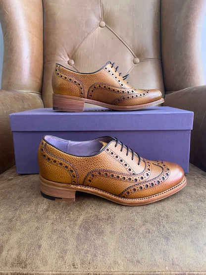 Barker Sloane Cedar Grain Ladies Oxford Brogues 4 D