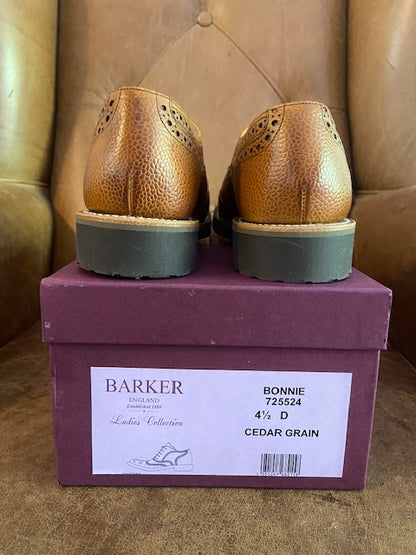 Barker Bonnie Cedar Grain Ladies Brogues 4.5 D