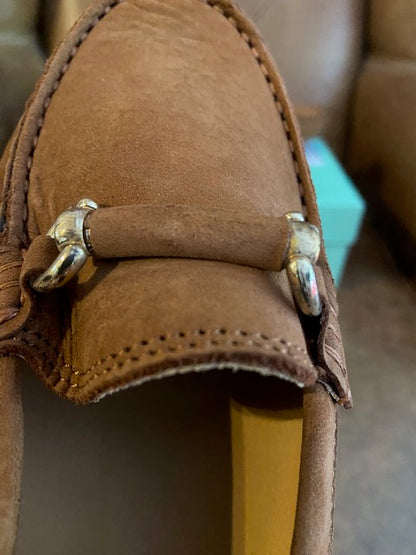 Fullerton Lulu Toffee Suede Moccasins 8