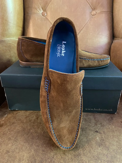Loake Nicholson Brown Suede Loafer 8.5