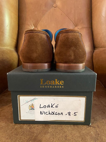 Loake Nicholson Brown Suede Loafer 8.5
