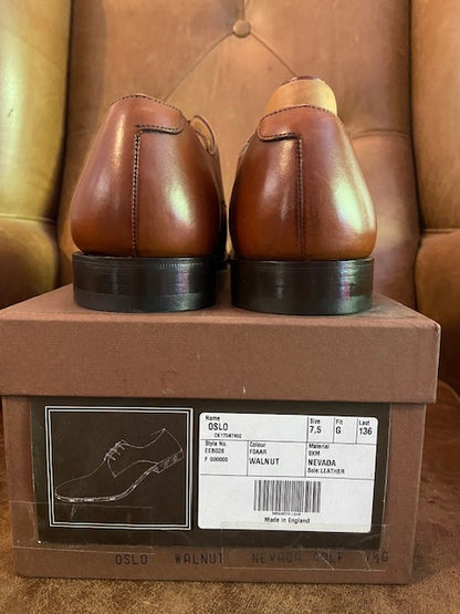 Church's Oslo Brown Leather Derby Shoes 7.5 G
