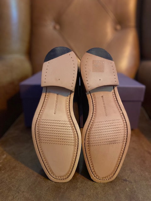 Barker Gina Mid Brown Waxy Suede Ladies Boots 4 D