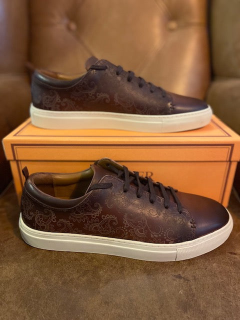 Barker Paisley Chestnut Handpainted