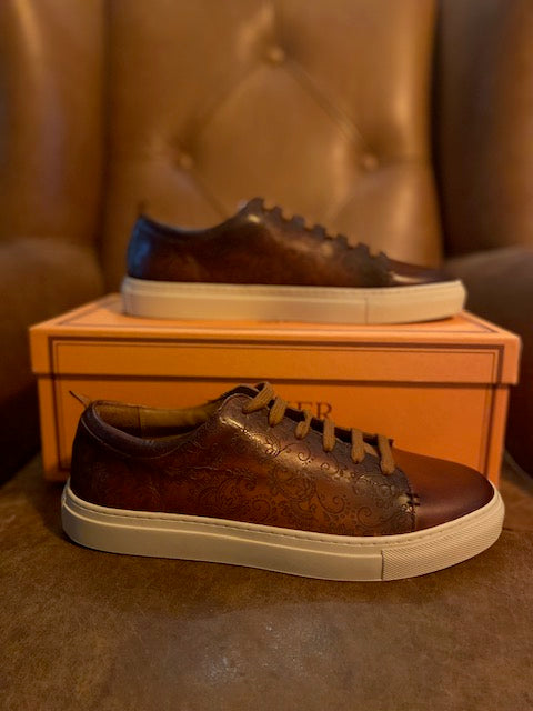 Barker Paisley Cedar Handpainted